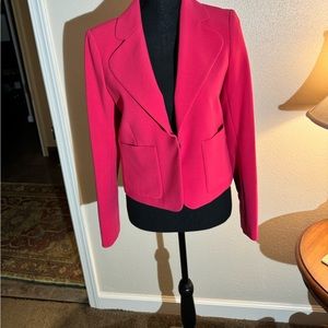 Stunning pink crop blazer never worn, size small. Nordstrom.